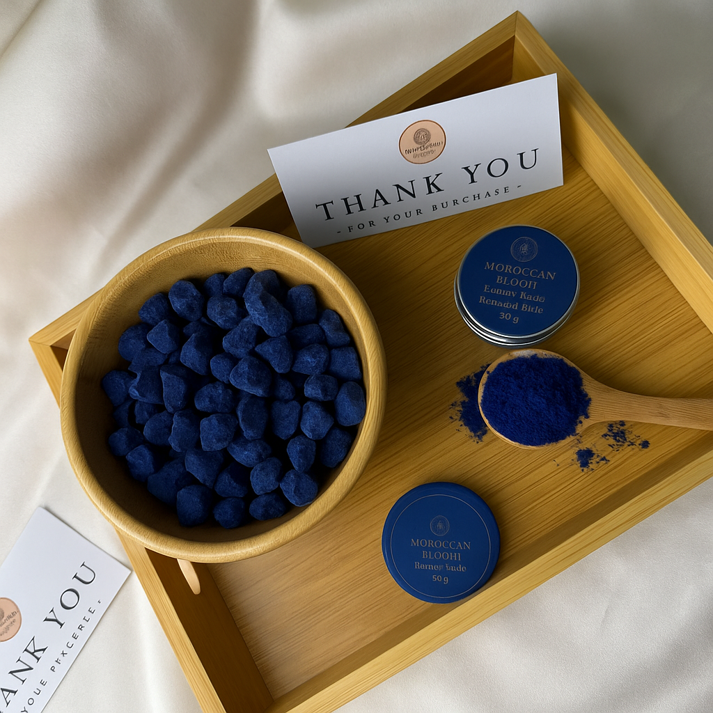 Indigo Bleu – Soin Éclat & Teint Unifié